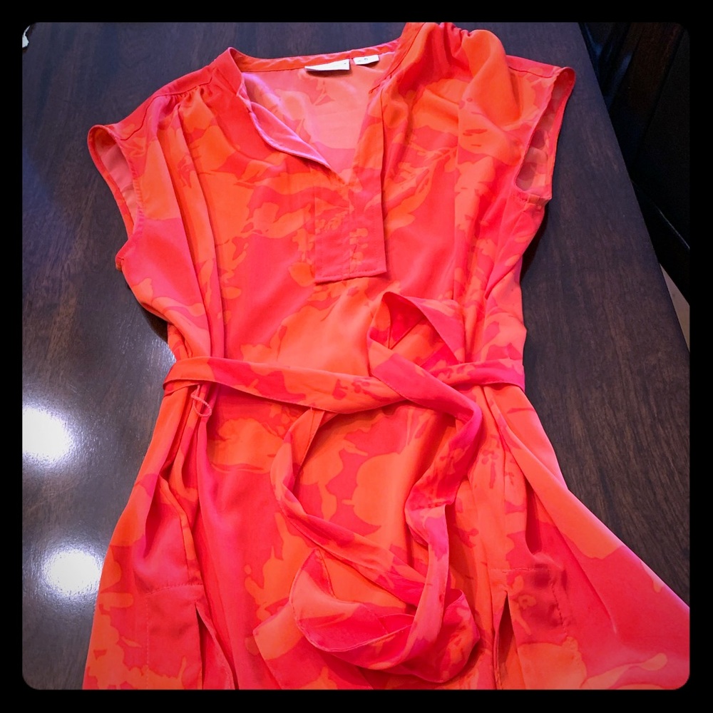 Orange tunic top